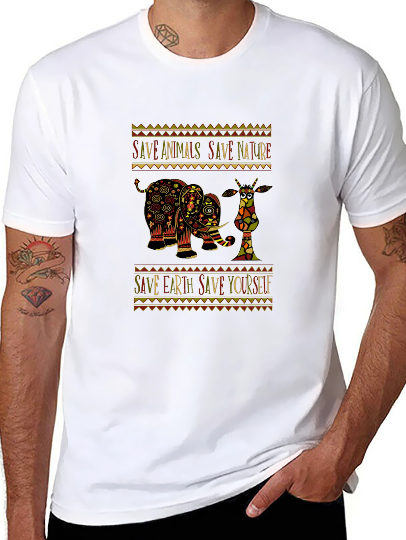 Save Animals Save Nature Graphic Tee