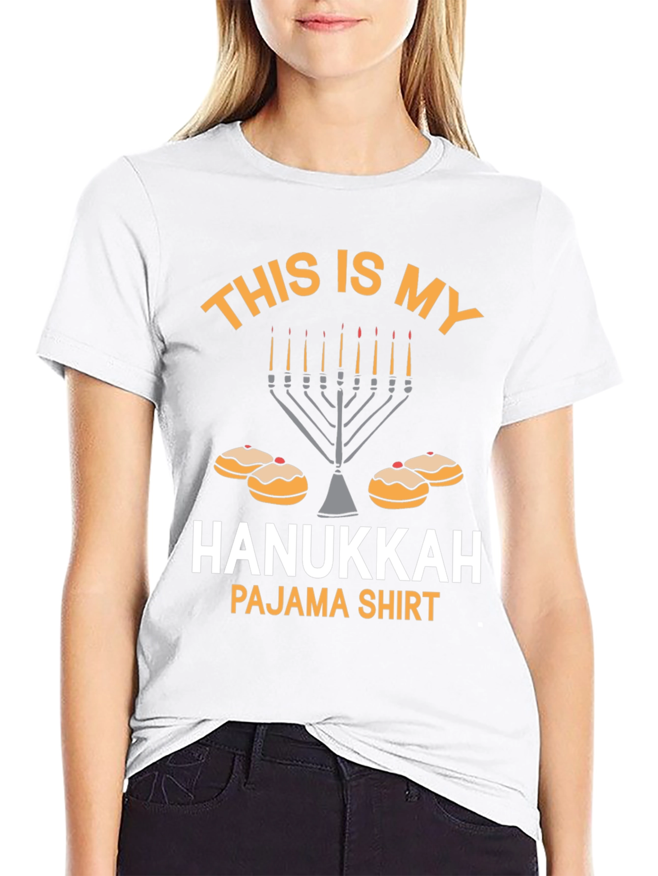 Hanukkah Pajama Shirt - Novelty Holiday Tee