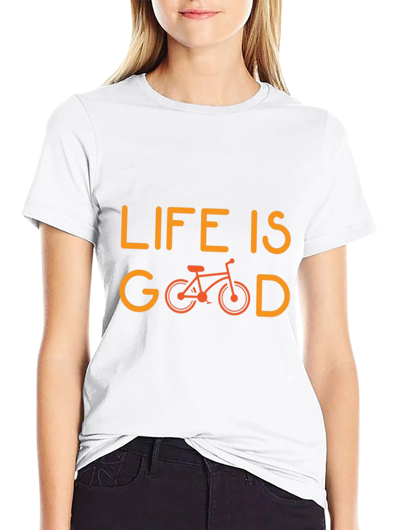 Life is Good Bicycle Graphic Tee - Black