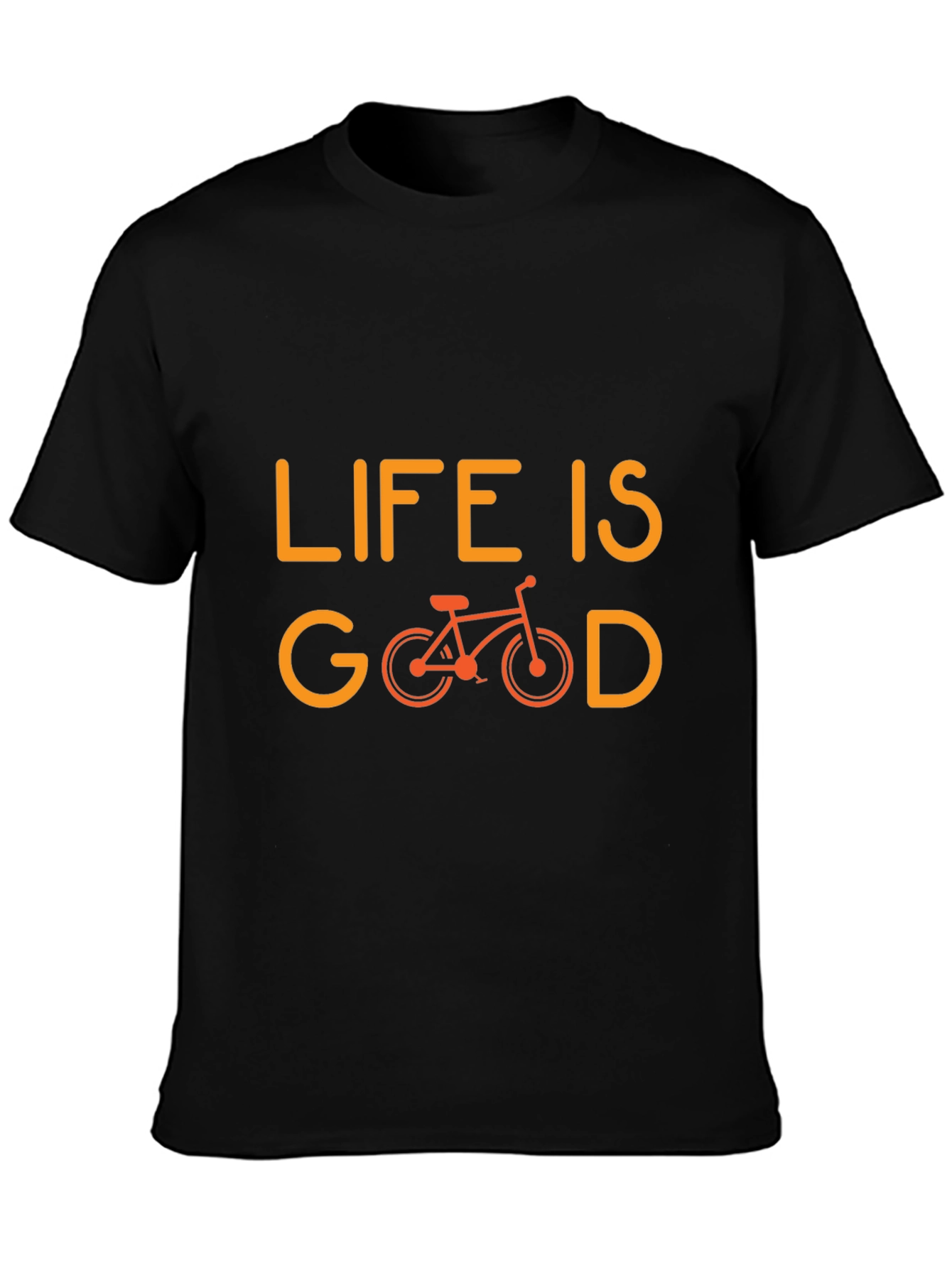Life is Good Bicycle Graphic Tee - Black