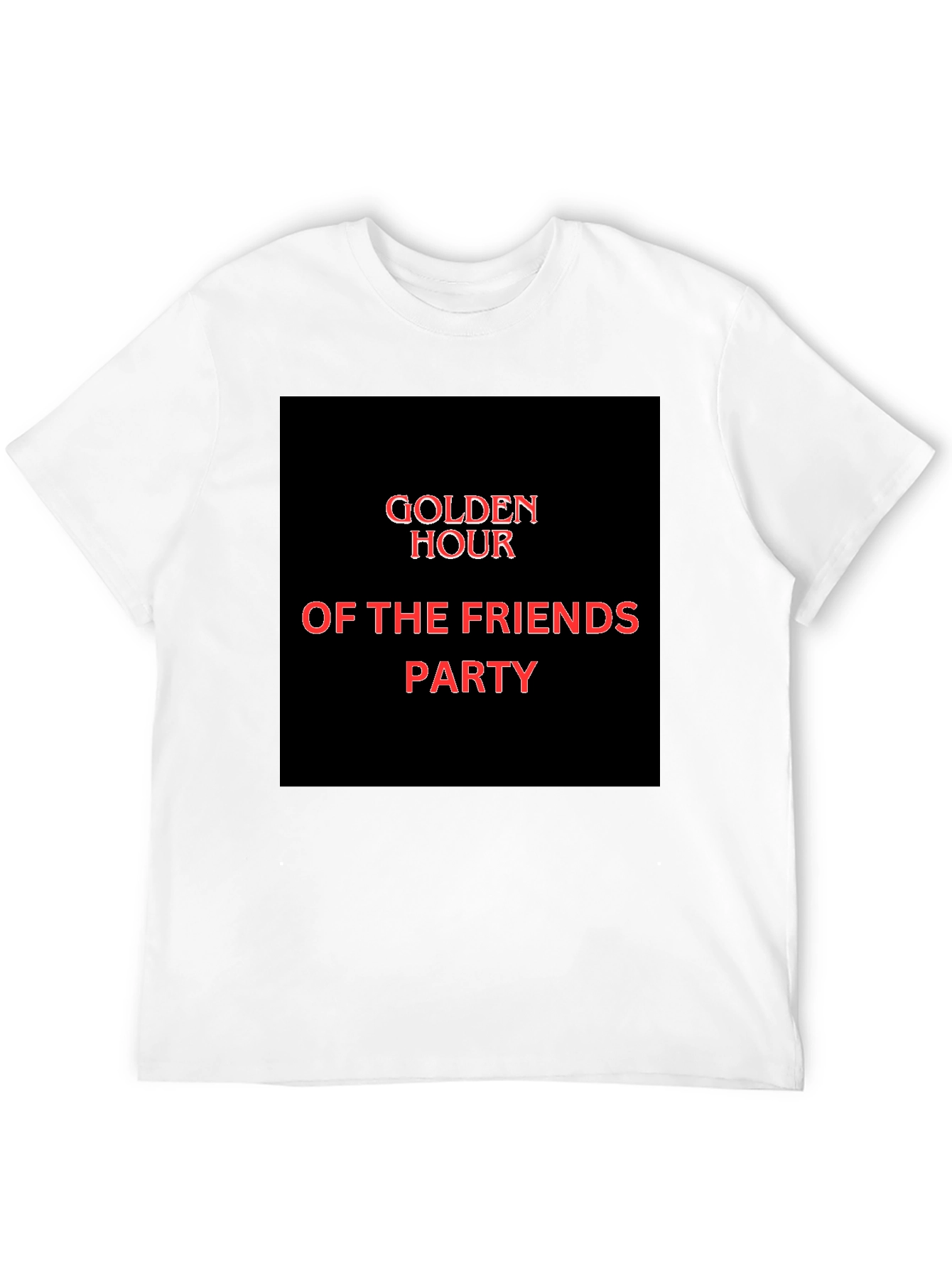 Golden Hour Of The Friends Party Graphic Tee