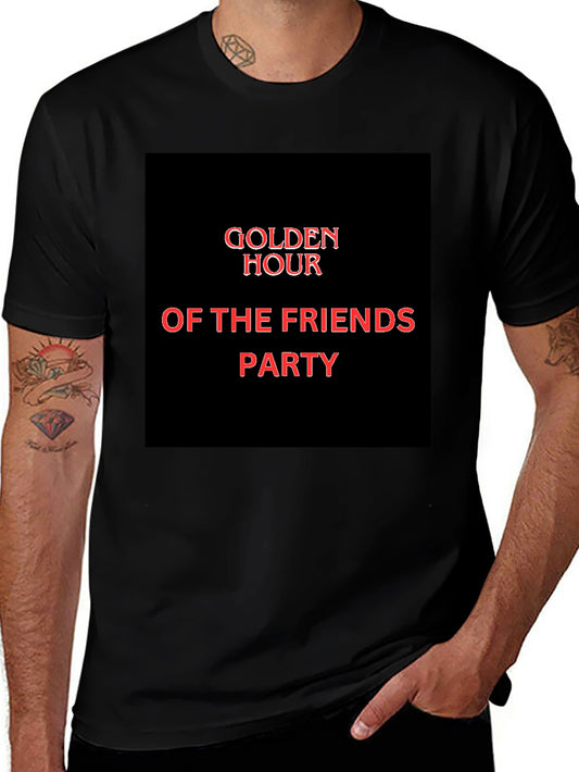 Golden Hour Of The Friends Party Graphic Tee