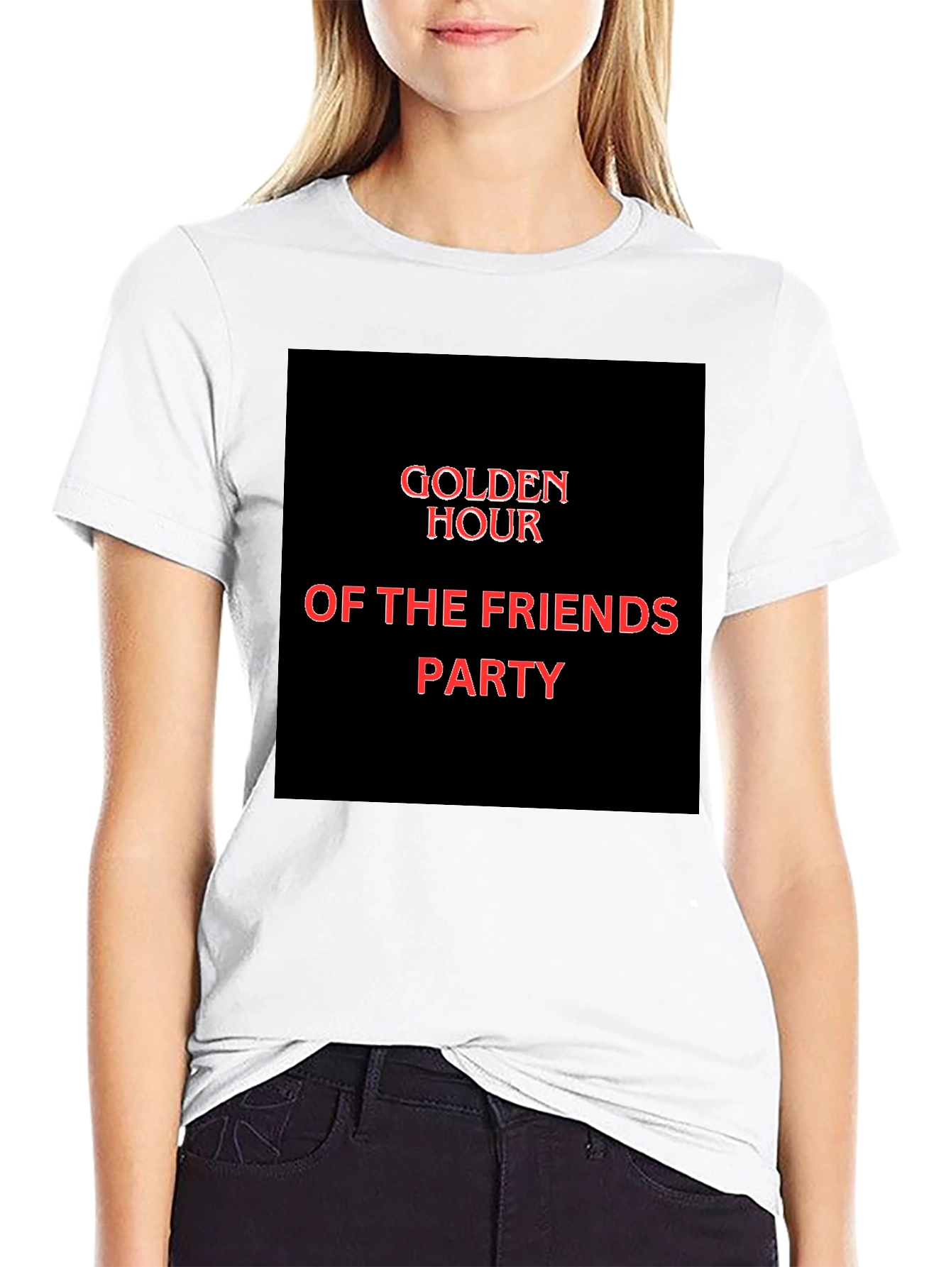 Golden Hour Of The Friends Party Graphic Tee