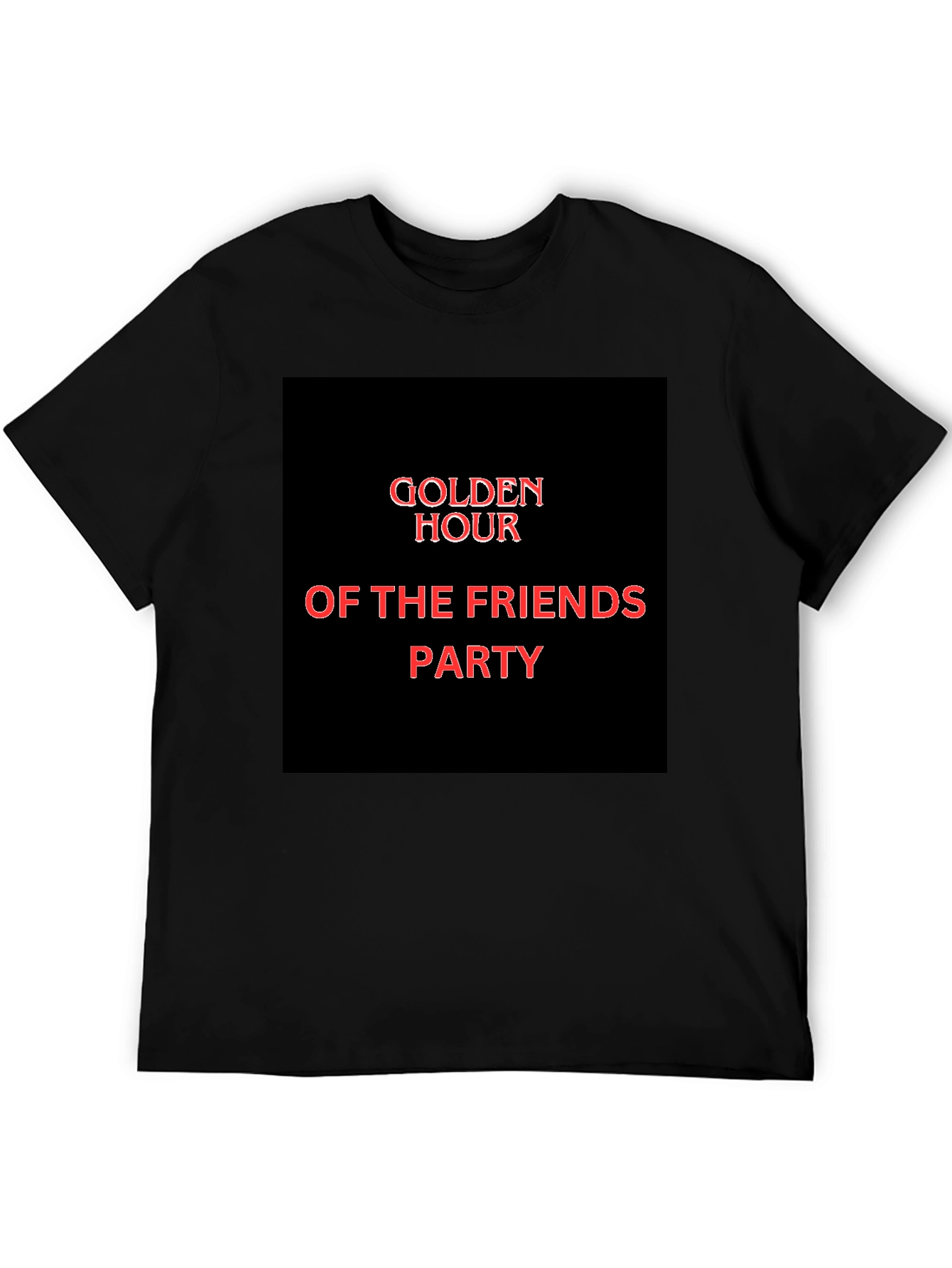 Golden Hour Of The Friends Party Graphic Tee