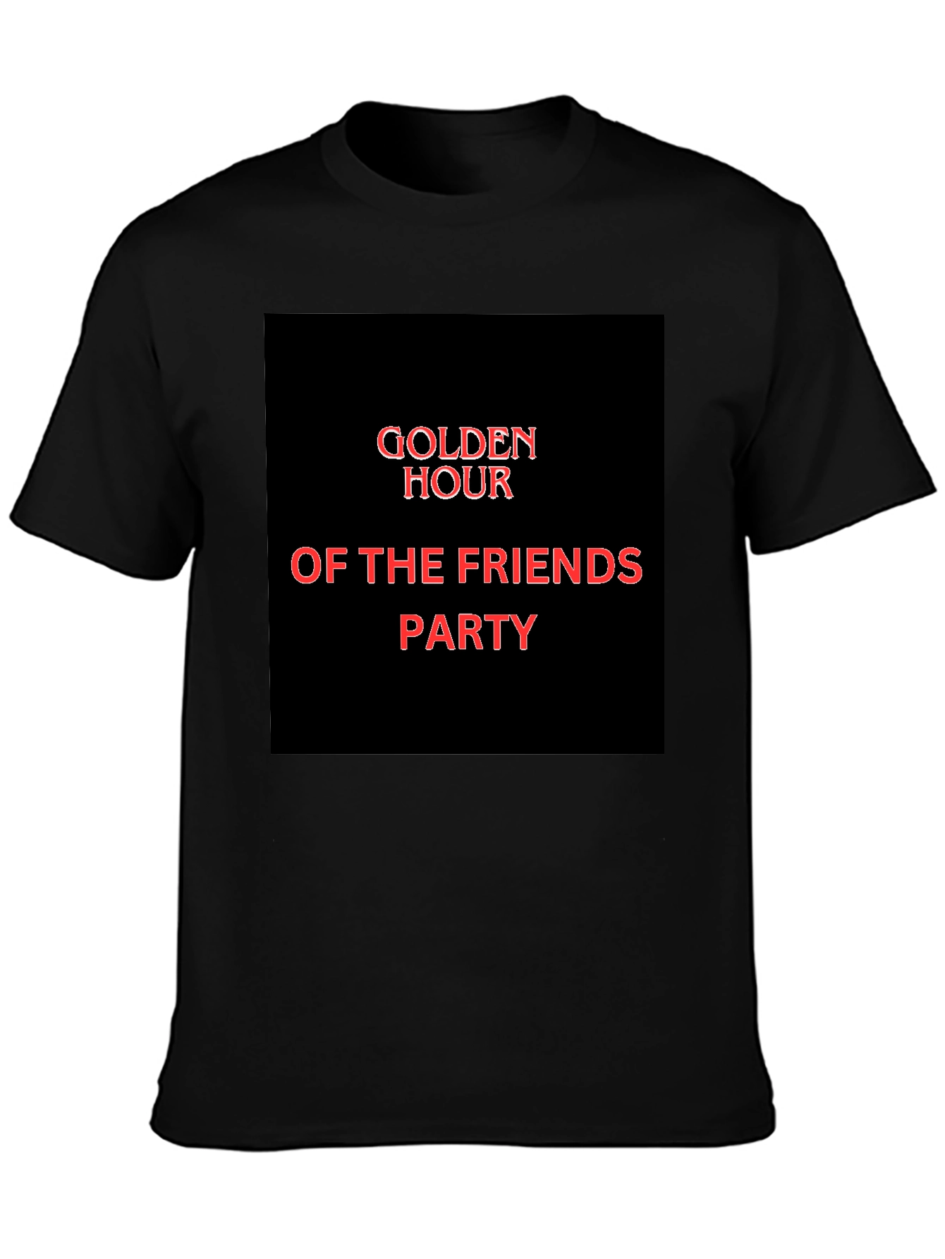 Golden Hour Of The Friends Party Graphic Tee