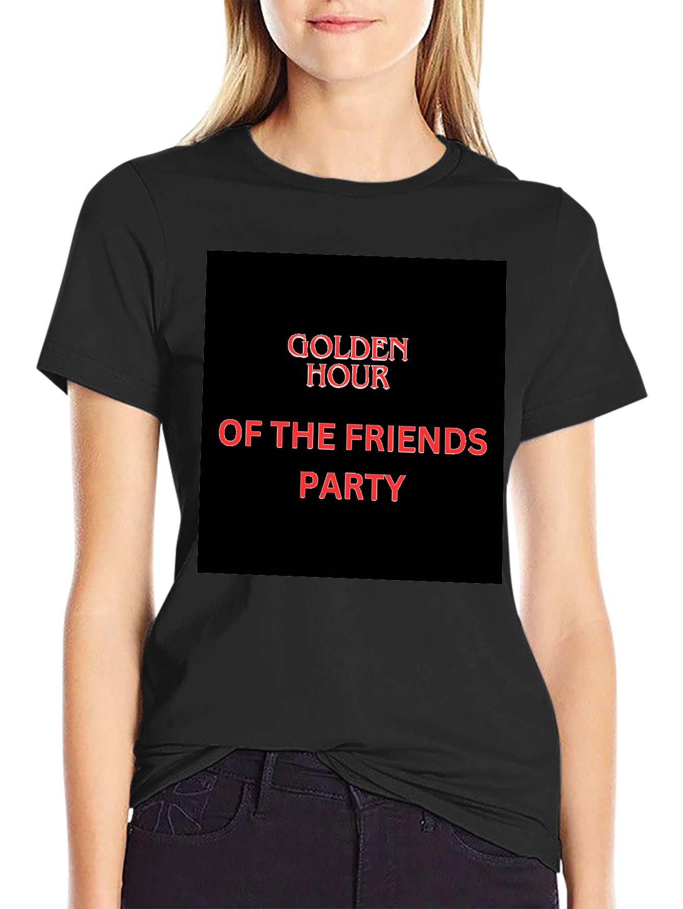 Golden Hour Of The Friends Party Graphic Tee