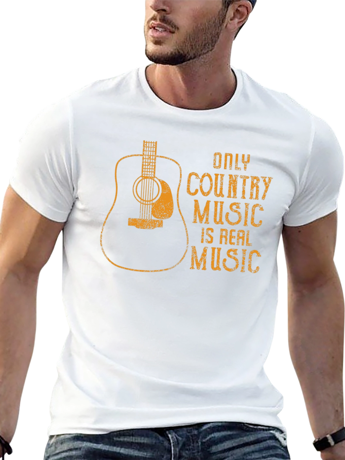 Country Music Guitar Graphic T-Shirt