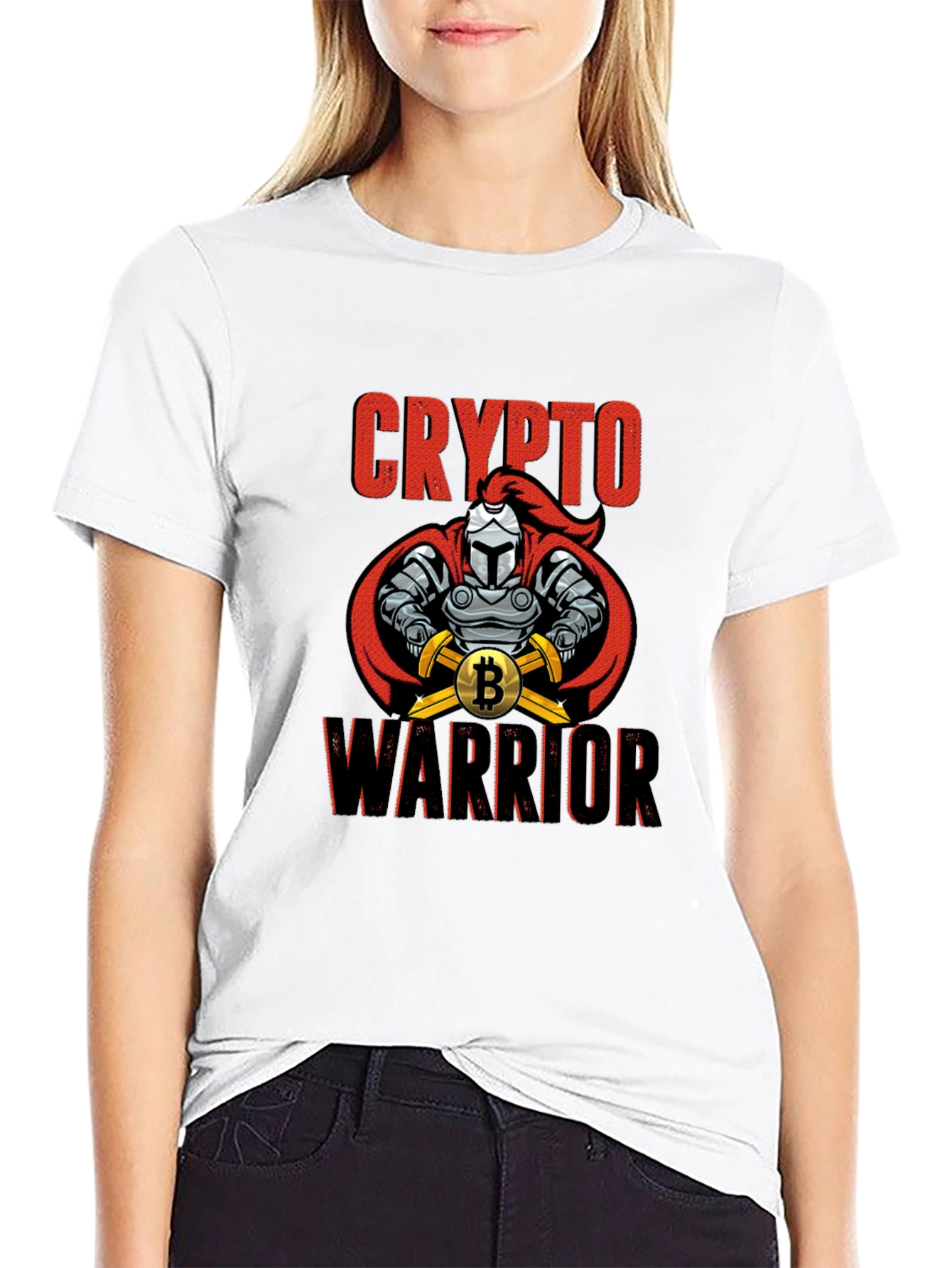 Crypto Warrior T-Shirt - Bitcoin Knight