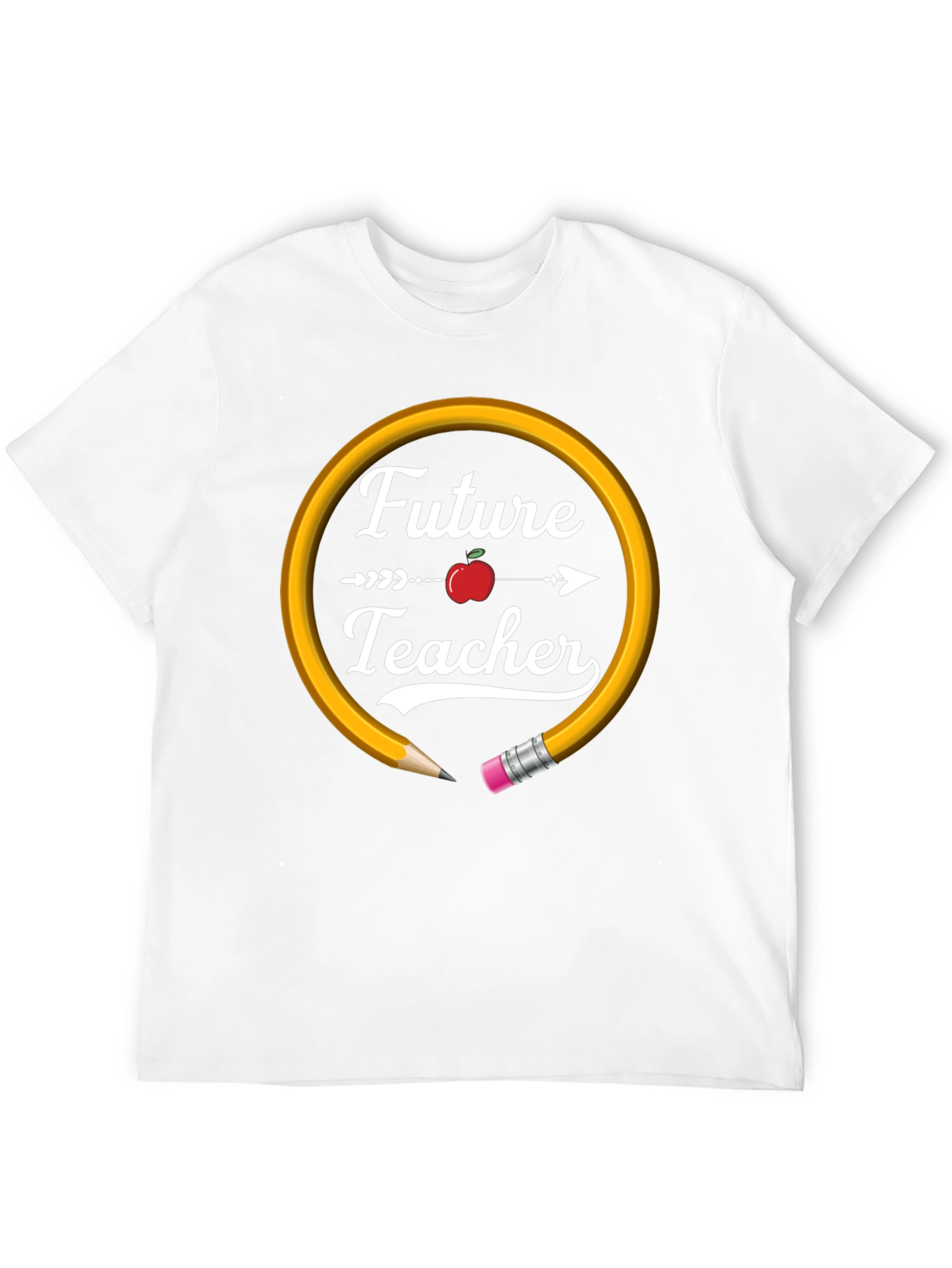Future Teacher Graphic T-Shirt - Black Cotton Blend Tee