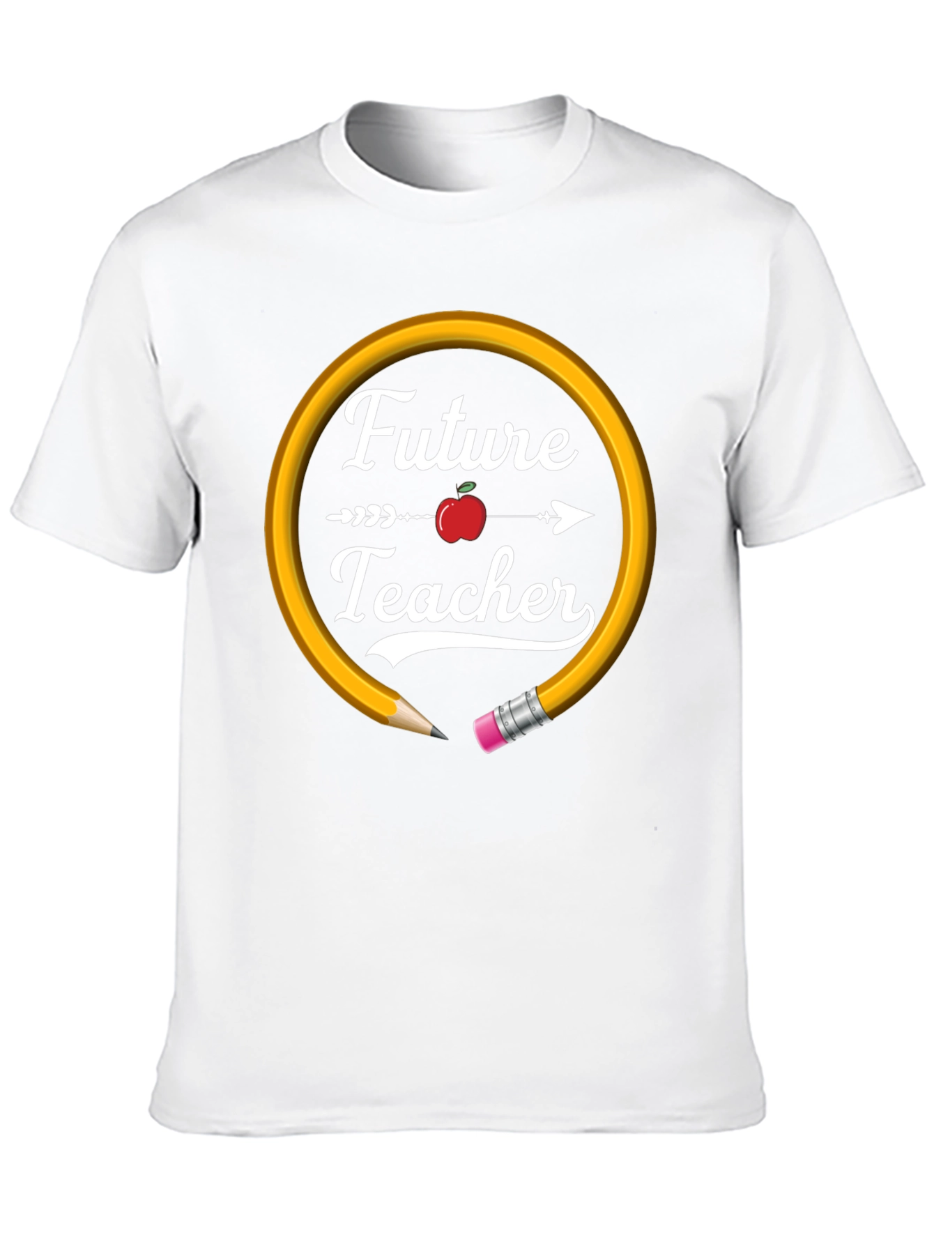 Future Teacher Graphic T-Shirt - Black Cotton Blend Tee