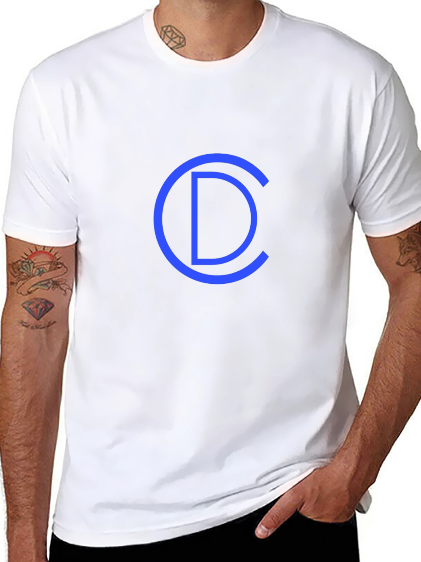 Cool Blue CD Graphic Black T-Shirt