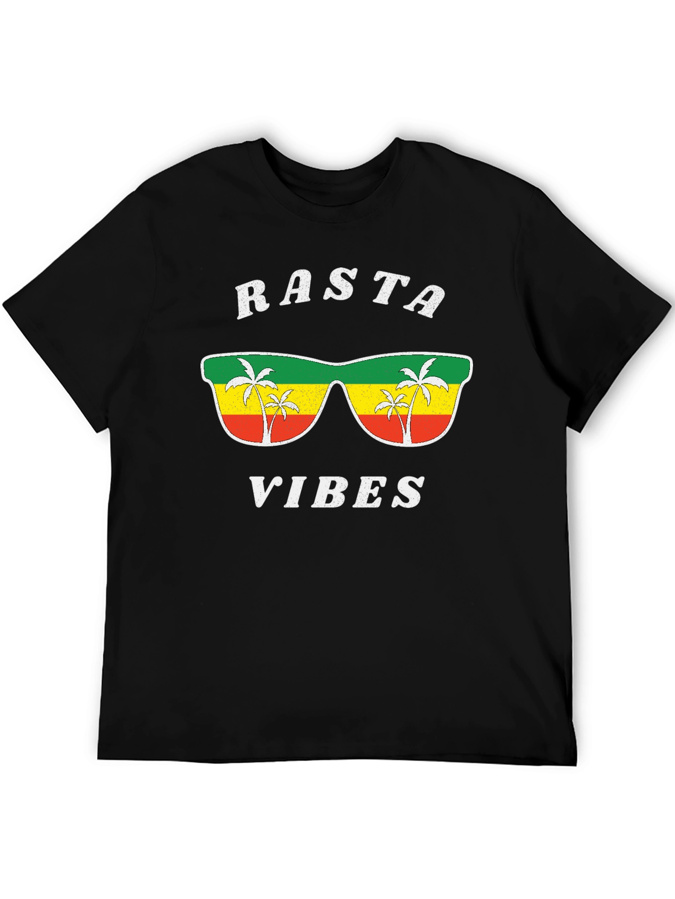 Rasta Vibes Graphic Tee - Cool Jamaican Style Shirt
