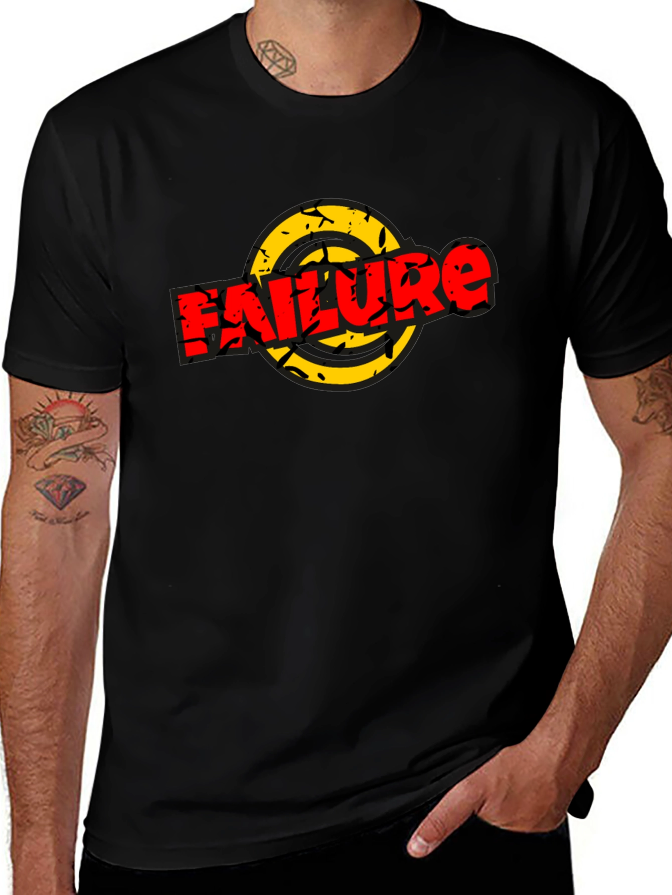 Failure Graphic Tee - Unisex Black T-Shirt