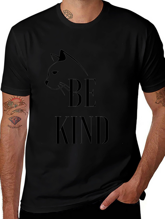 Be Kind Cat Graphic T-Shirt