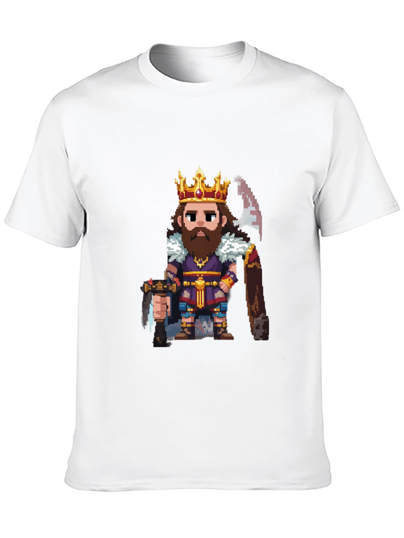 Pixel Art King Graphic T-Shirt
