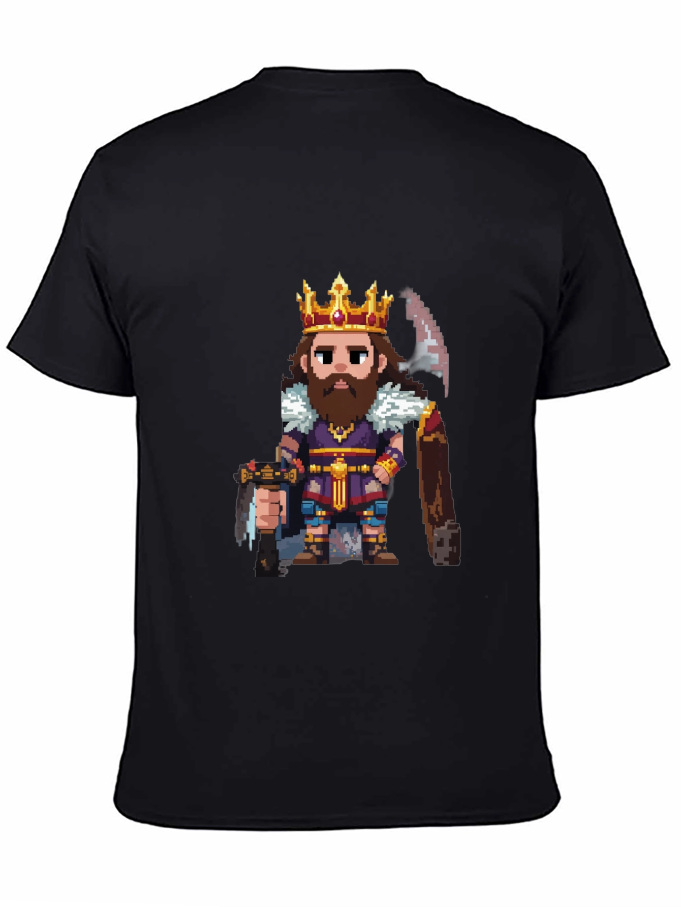 Pixel Art King Graphic T-Shirt
