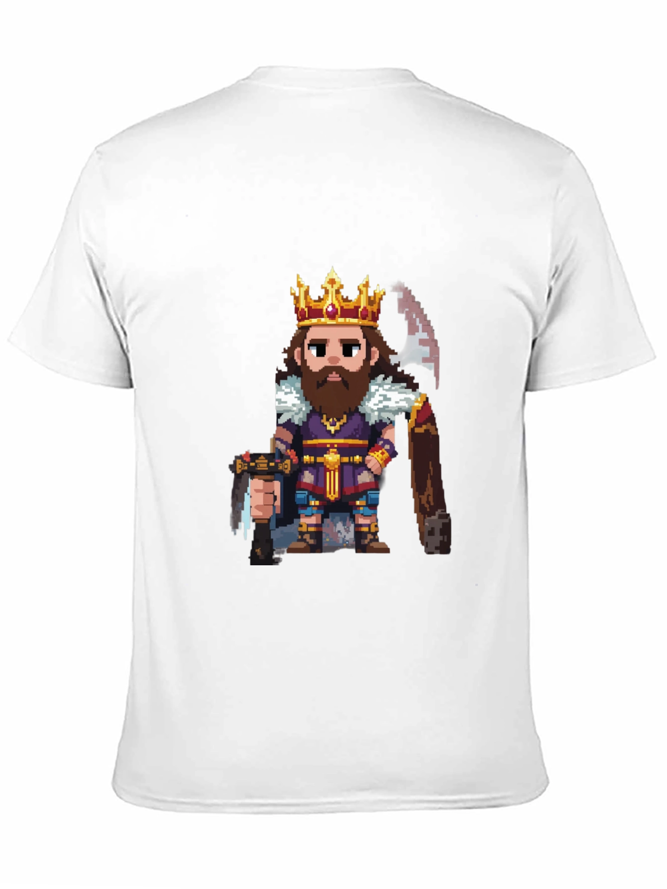 Pixel Art King Graphic T-Shirt