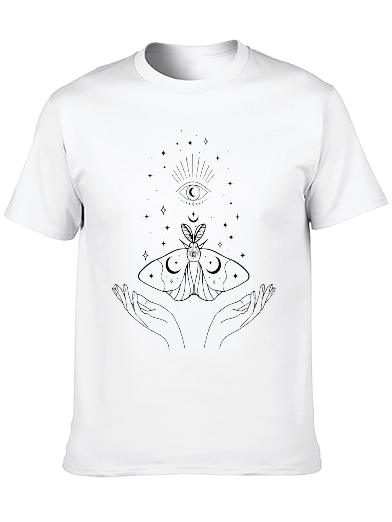 Mystic Moth Graphic Tee - Black
