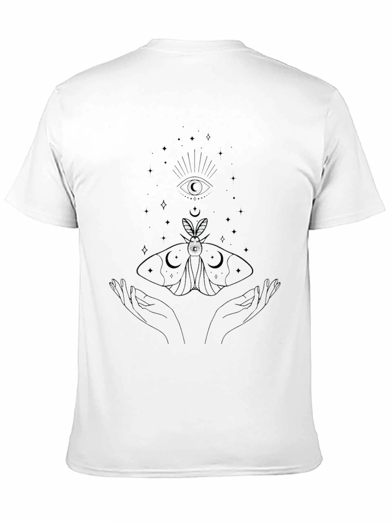 Mystic Moth Graphic Tee - Black