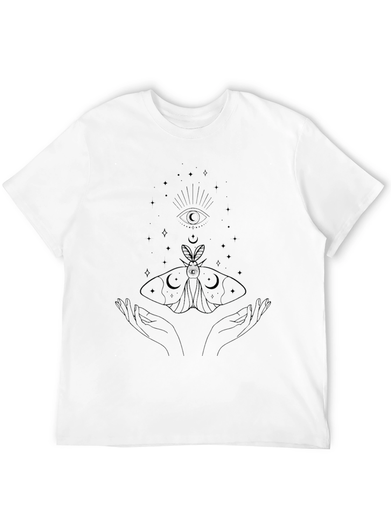 Mystic Moth Graphic Tee - Black