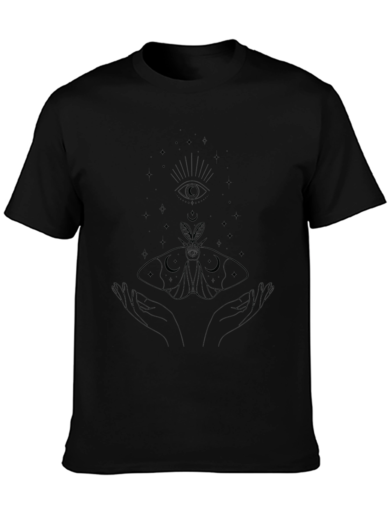 Mystic Moth Graphic Tee - Black
