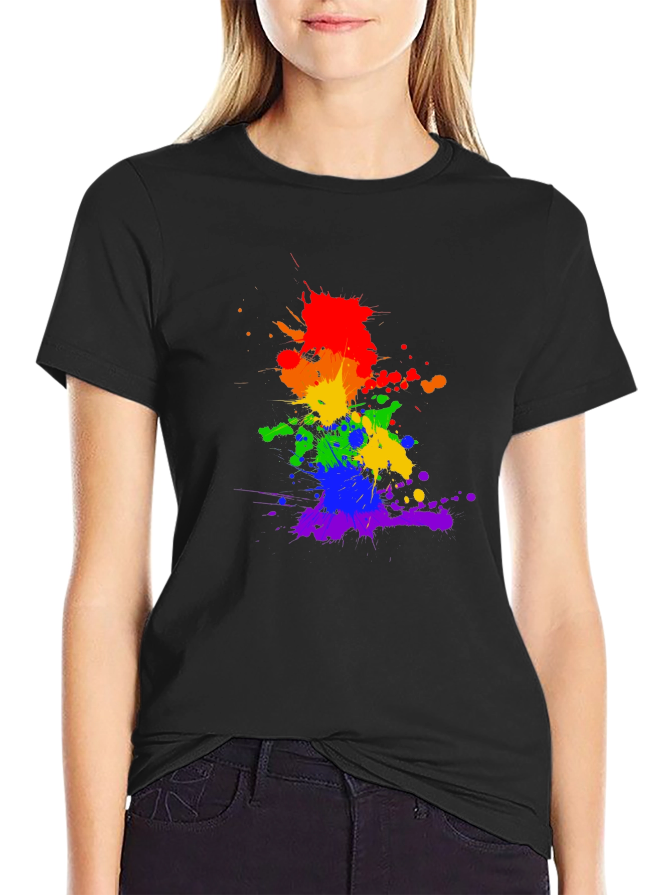 Rainbow Splatter Tee