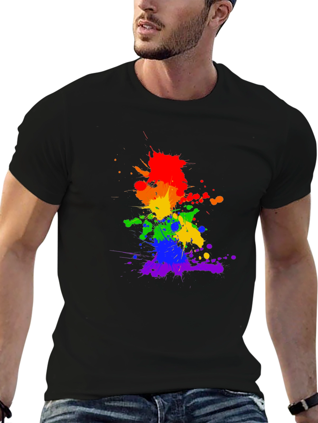 Rainbow Splatter Tee