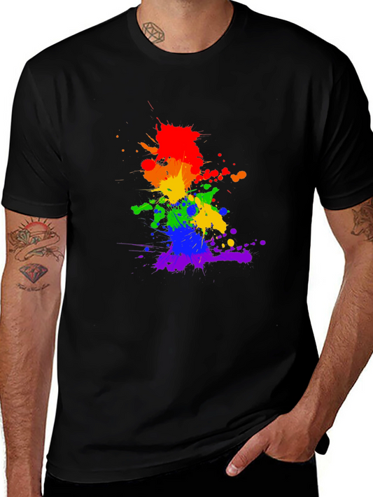 Rainbow Splatter Tee