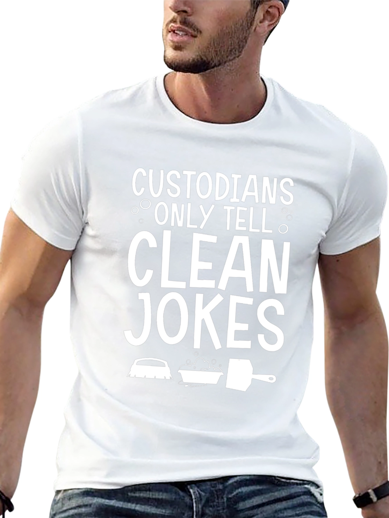 Custodians Only Tell Clean Jokes T-Shirt