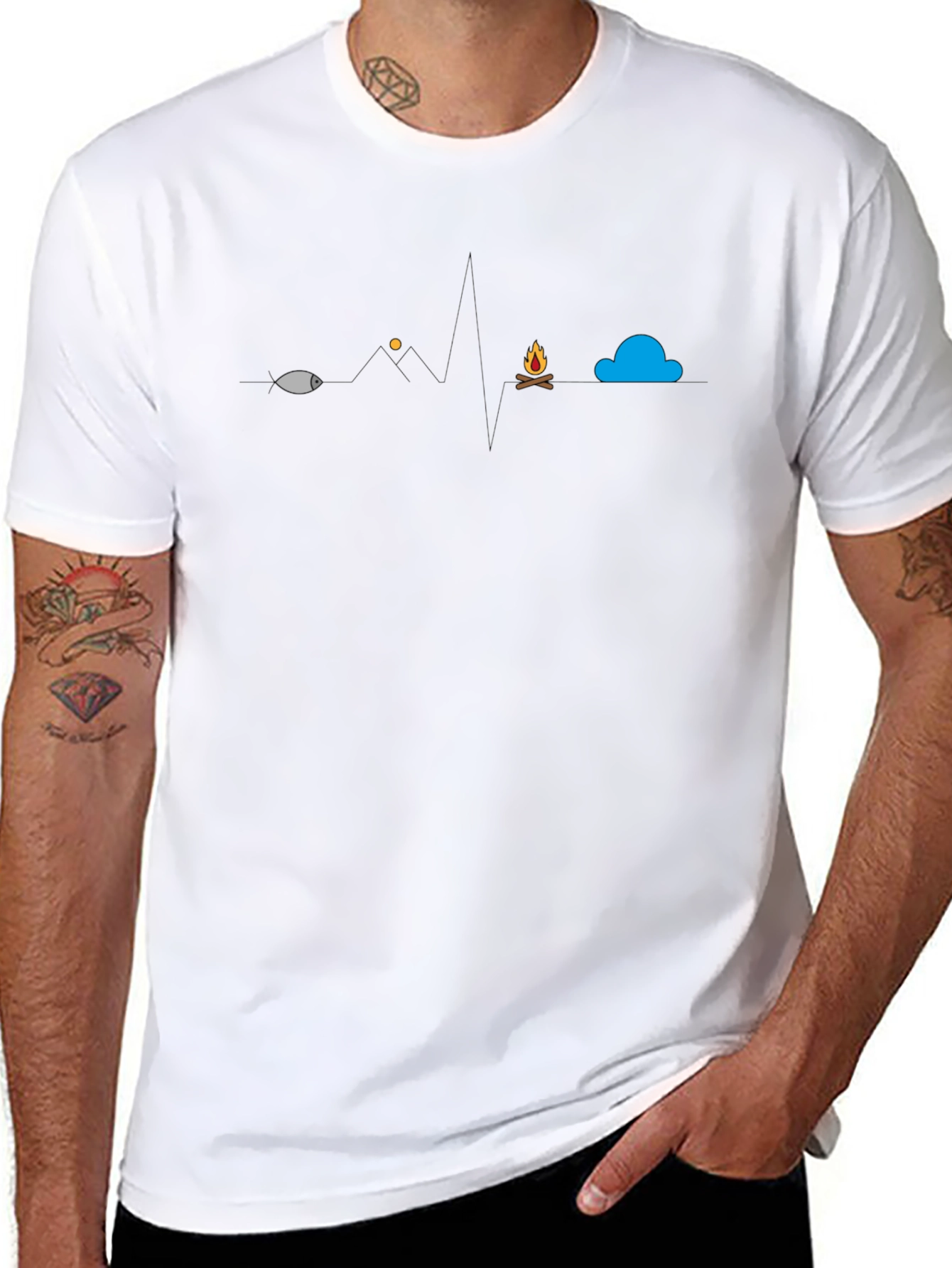 Heartbeat Graphic T-Shirt - Outdoor Life