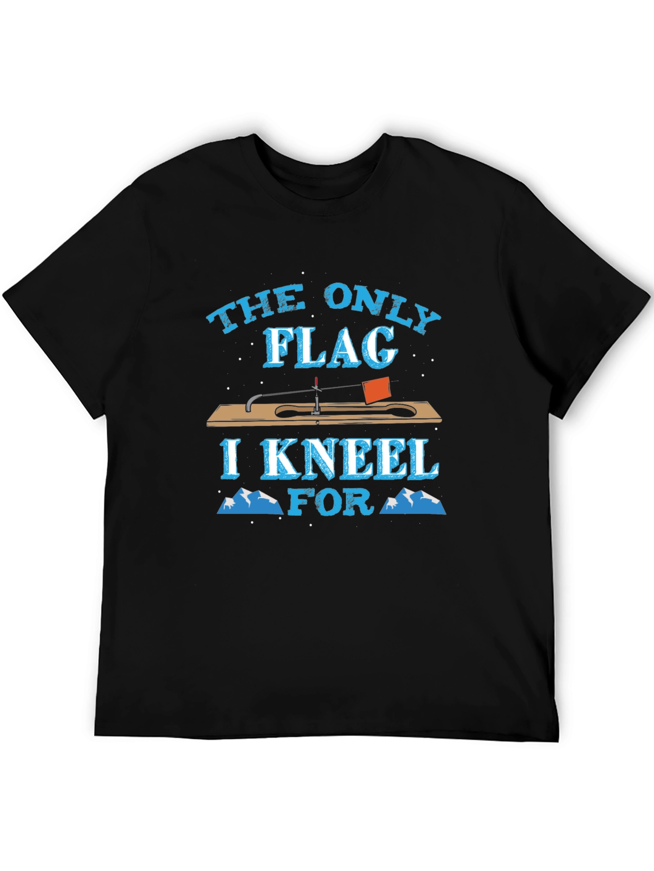 The Only Flag I Kneel For Fishing T-Shirt