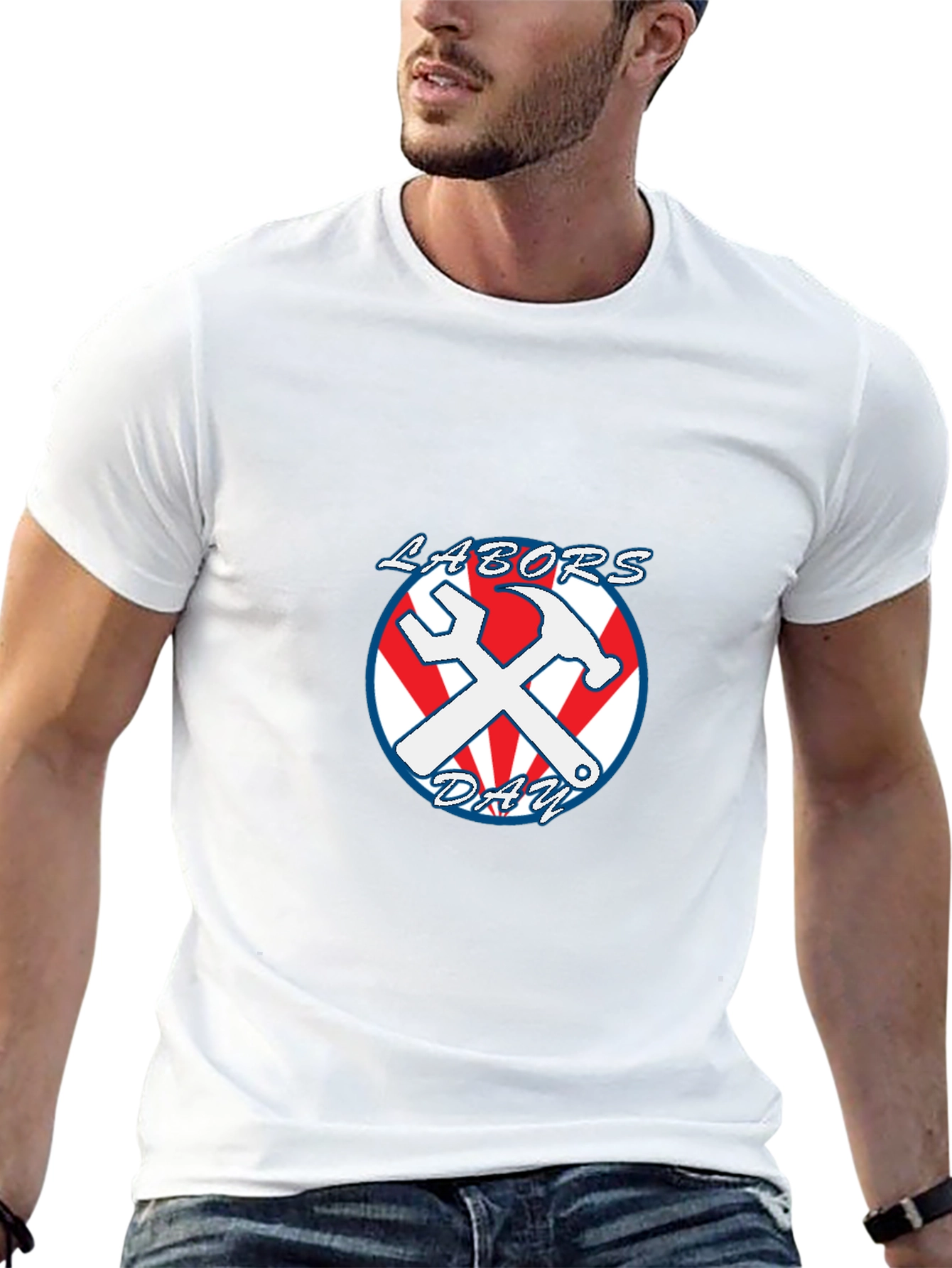 Labor Day T-Shirt Wrench & Hammer Graphic Tee