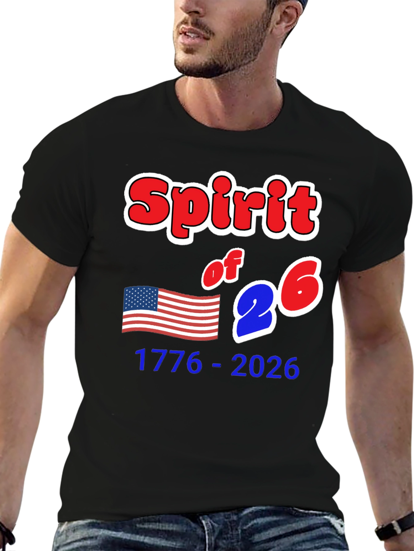 Spirit of 76 T-Shirt - Patriotic Design