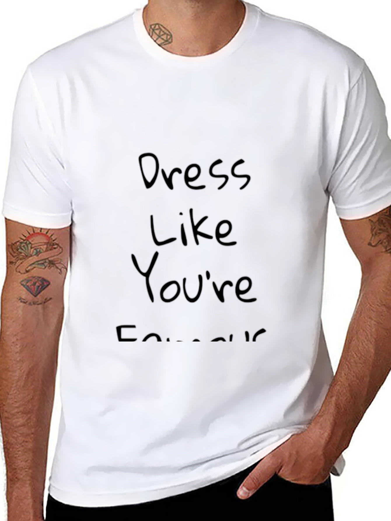 Dress Like Youre Famous Black T-Shirt