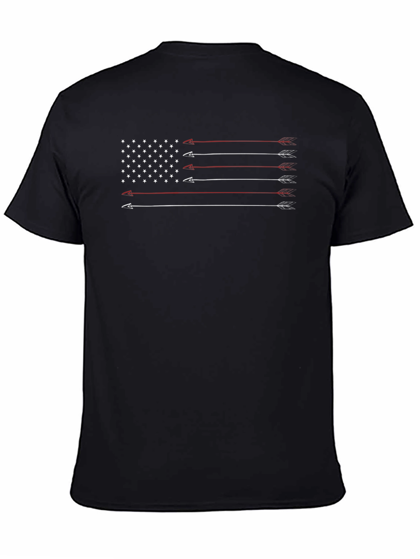 Arrow American Flag Graphic Tee - Patriotic T-Shirt
