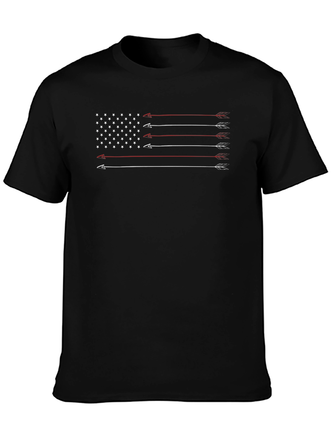 Arrow American Flag Graphic Tee - Patriotic T-Shirt