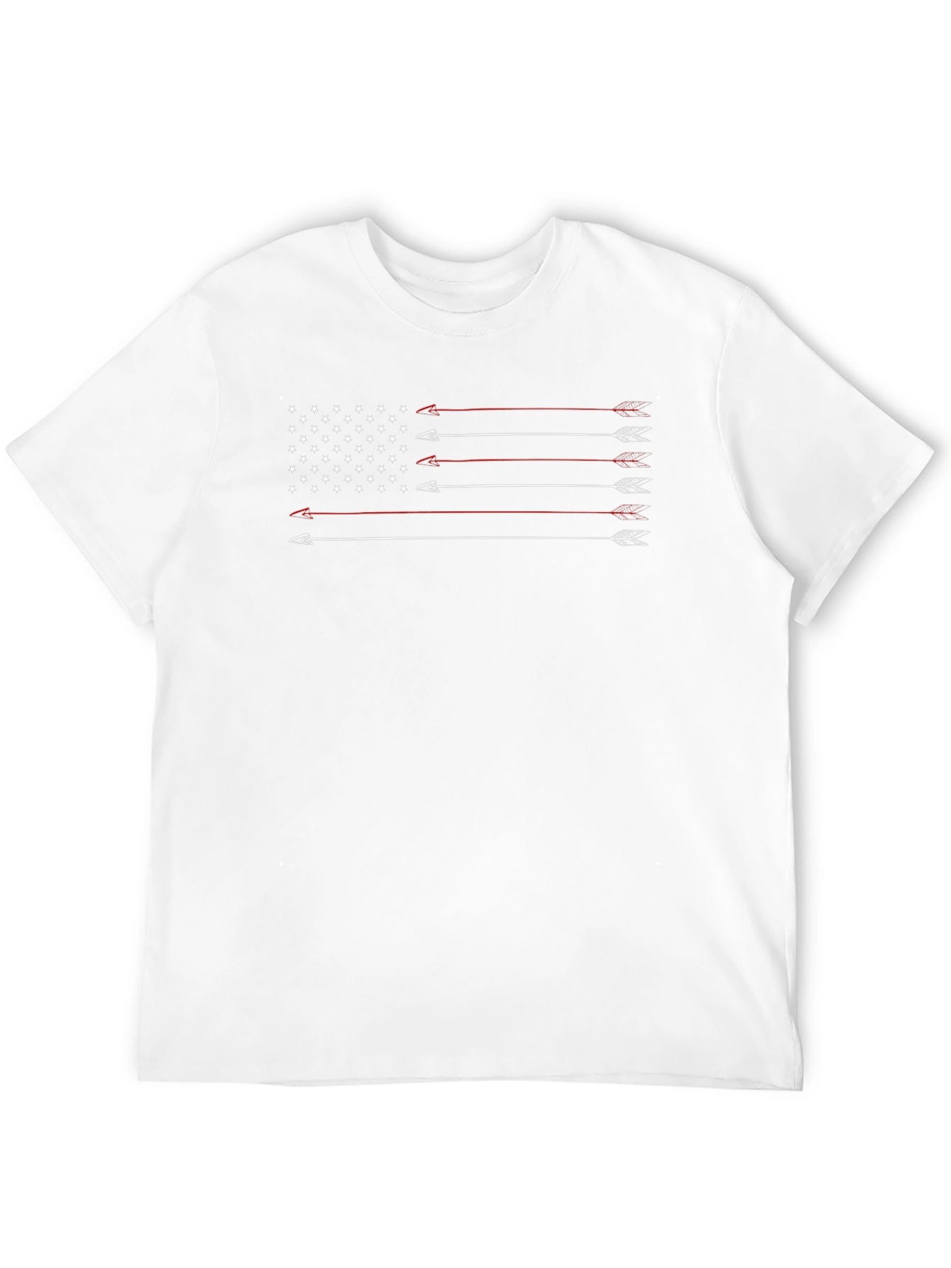 Arrow American Flag Graphic Tee - Patriotic T-Shirt