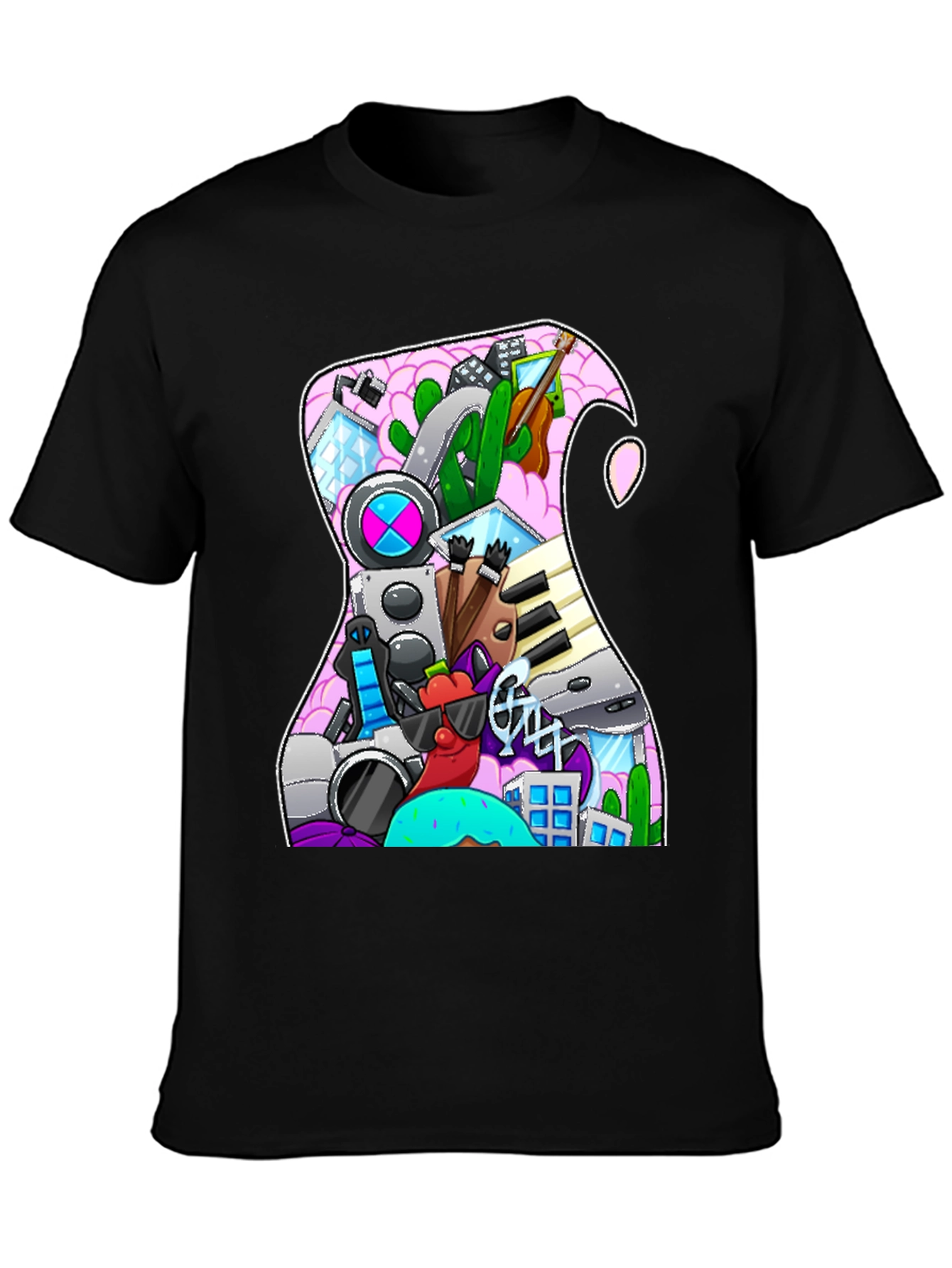 Doodle Guitar T-Shirt
