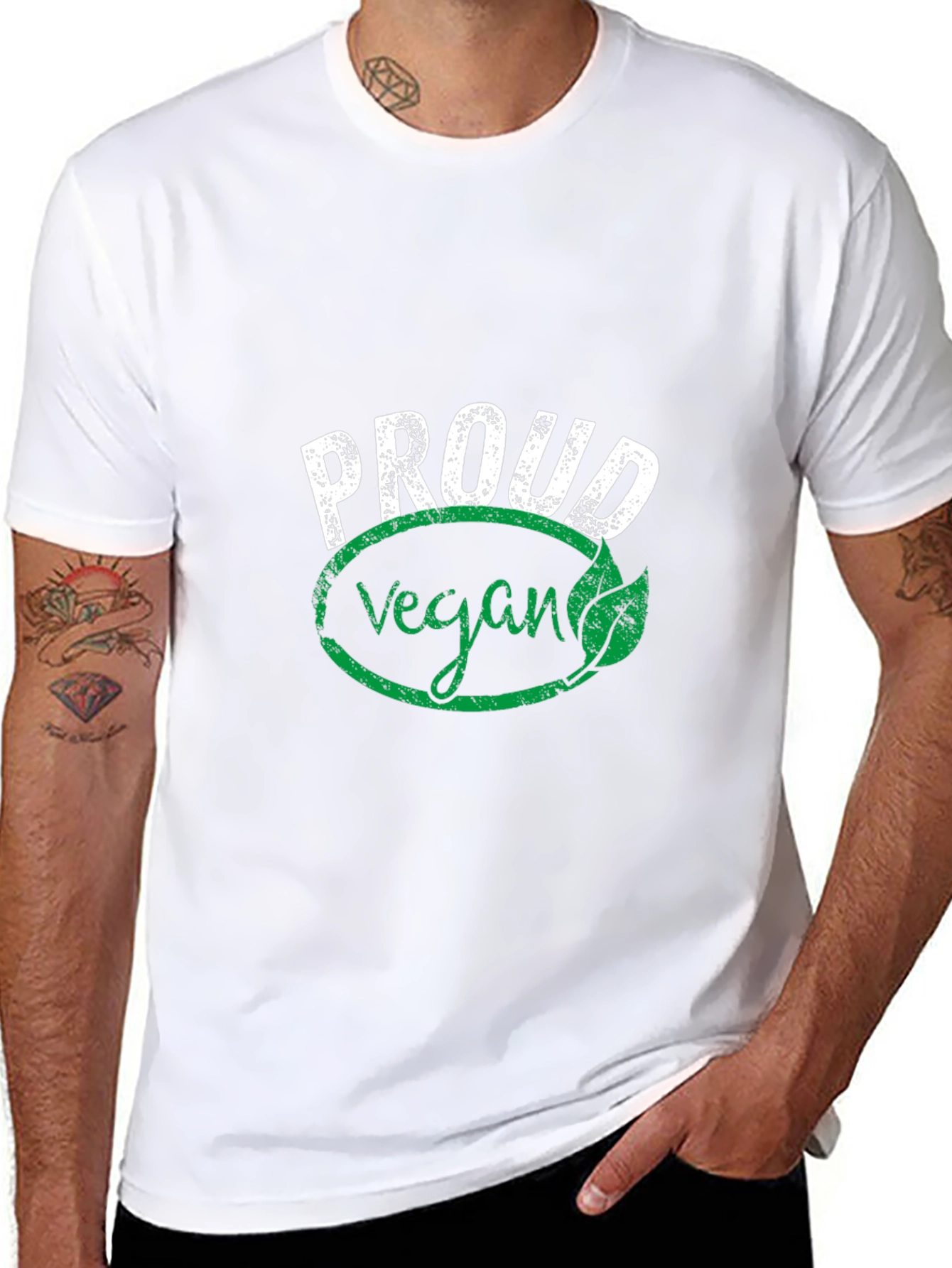 Proud Vegan Graphic Tee - Black Unisex Shirt