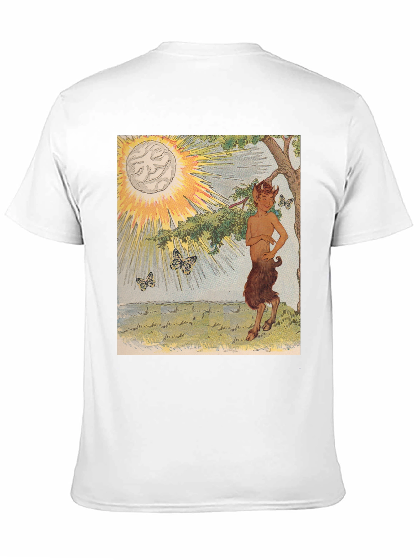 Mythical Faun Graphic Tee - Unique Fantasy Shirt