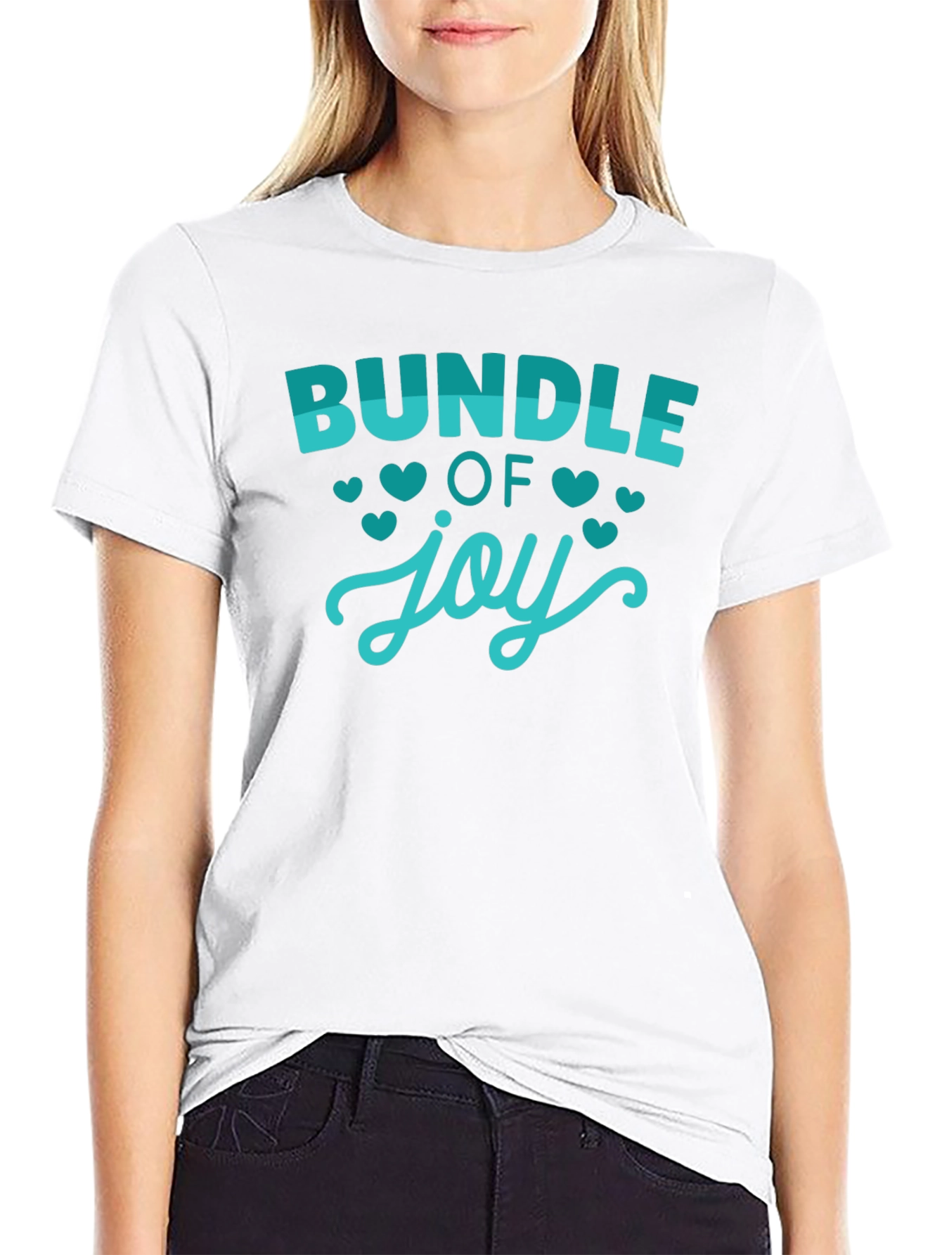Bundle of Joy Graphic Tee - Black Cotton T-Shirt