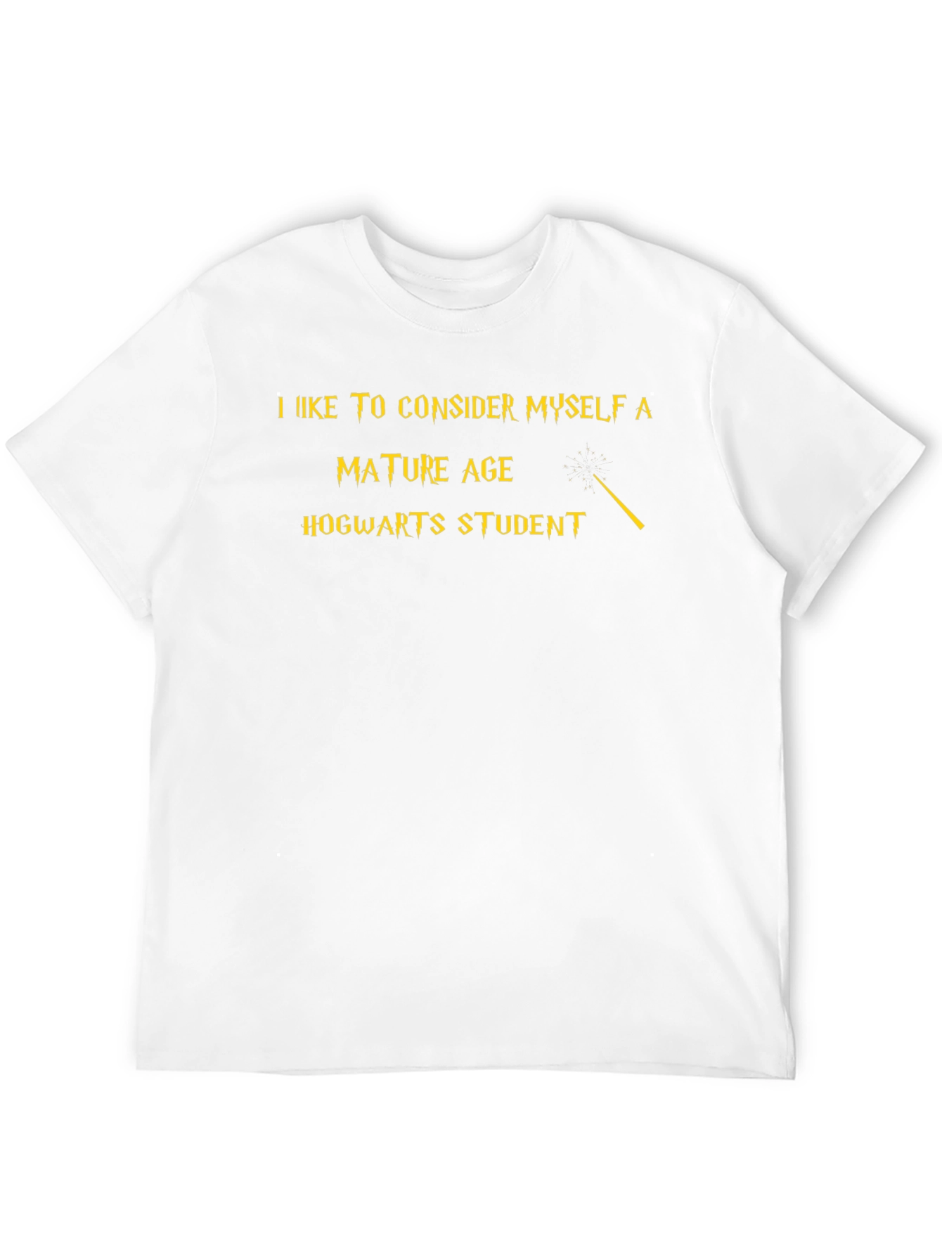 Mature Hogwarts Student Black T-Shirt