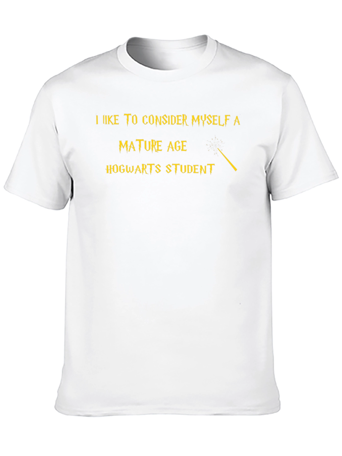 Mature Hogwarts Student Black T-Shirt