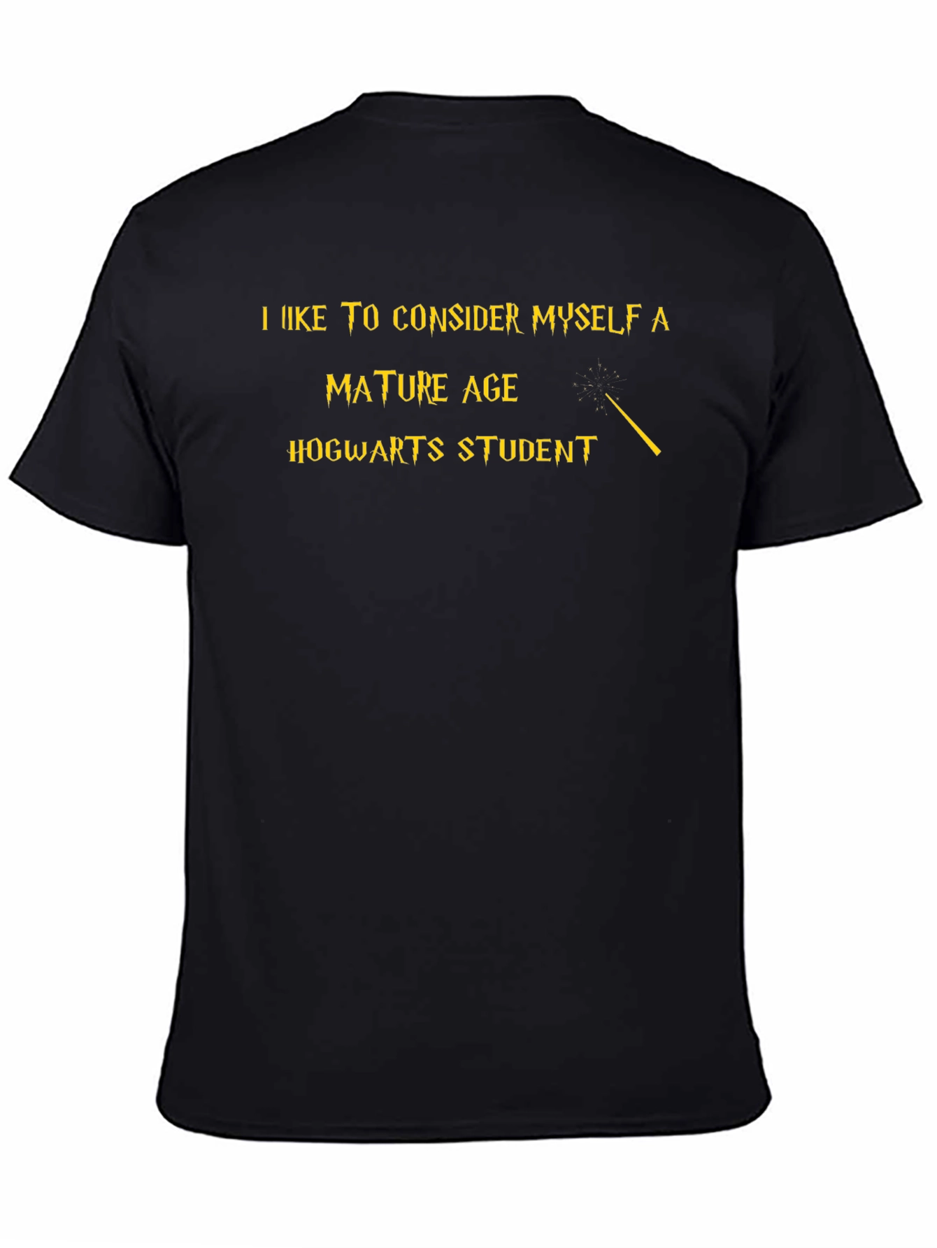 Mature Hogwarts Student Black T-Shirt