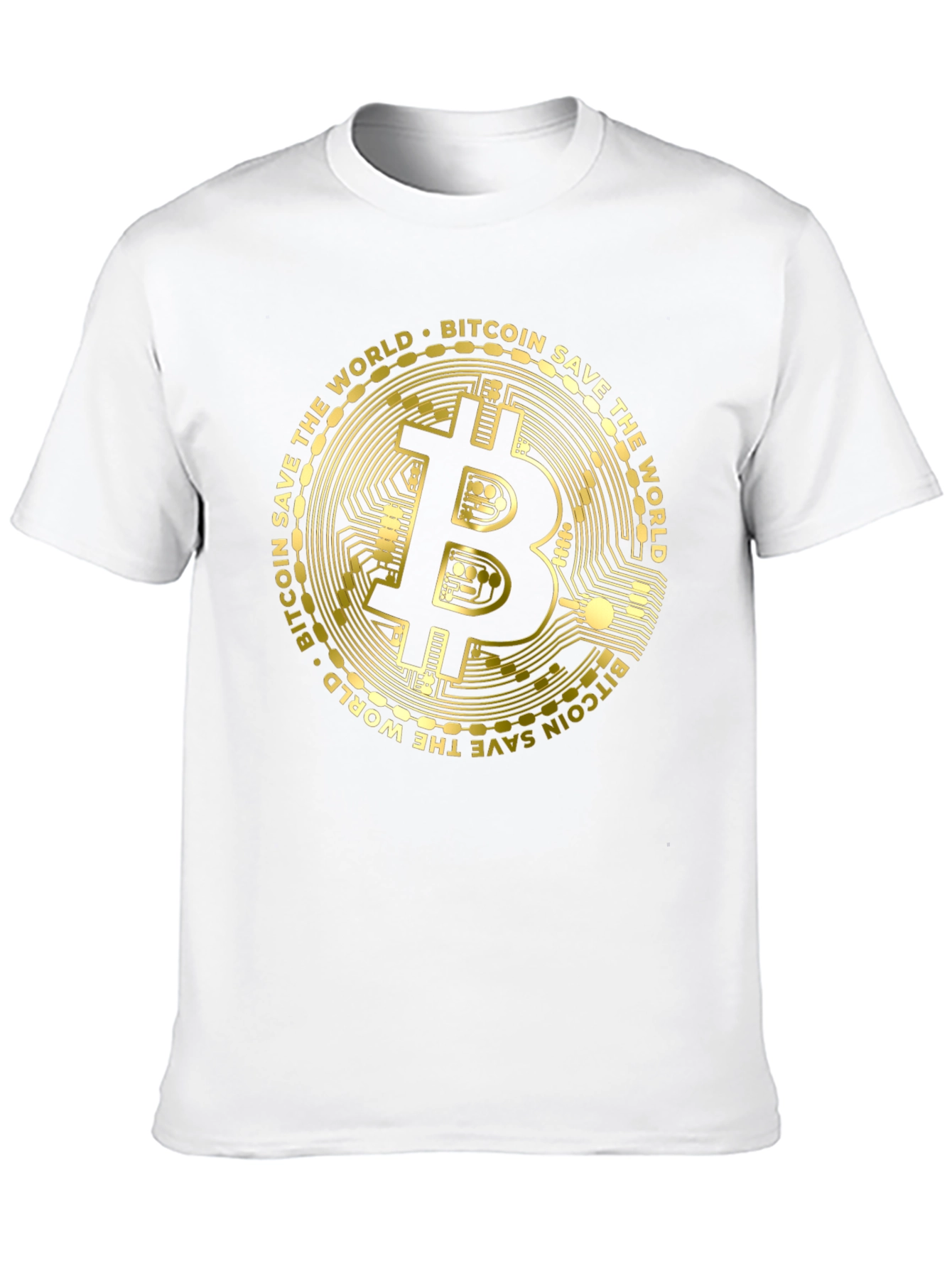 Bitcoin Save The World Black T-Shirt