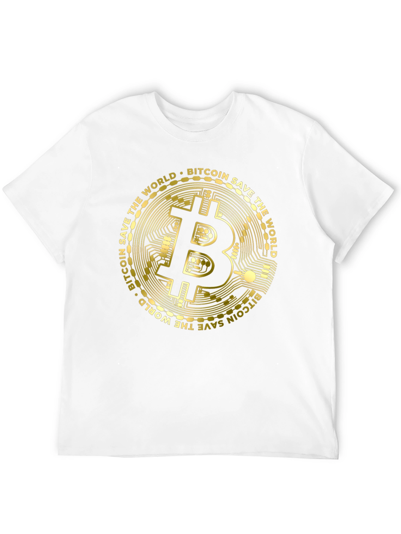 Bitcoin Save The World Black T-Shirt
