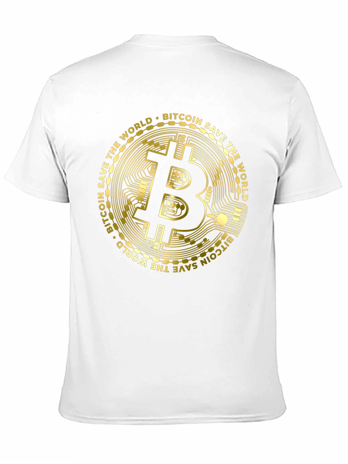Bitcoin Save The World Black T-Shirt