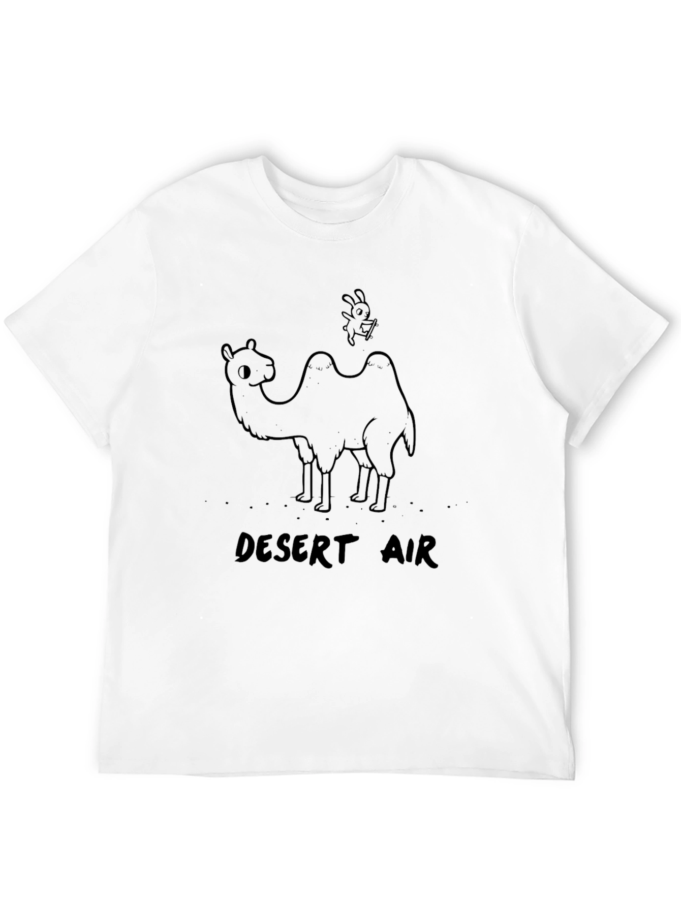 Desert Air Camel Graphic Black T-Shirt