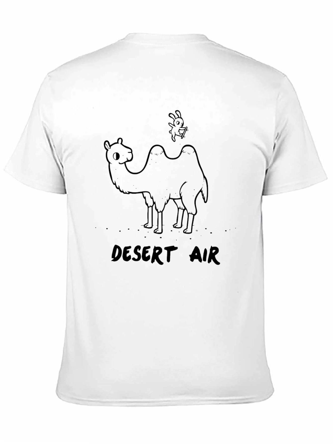 Desert Air Camel Graphic Black T-Shirt