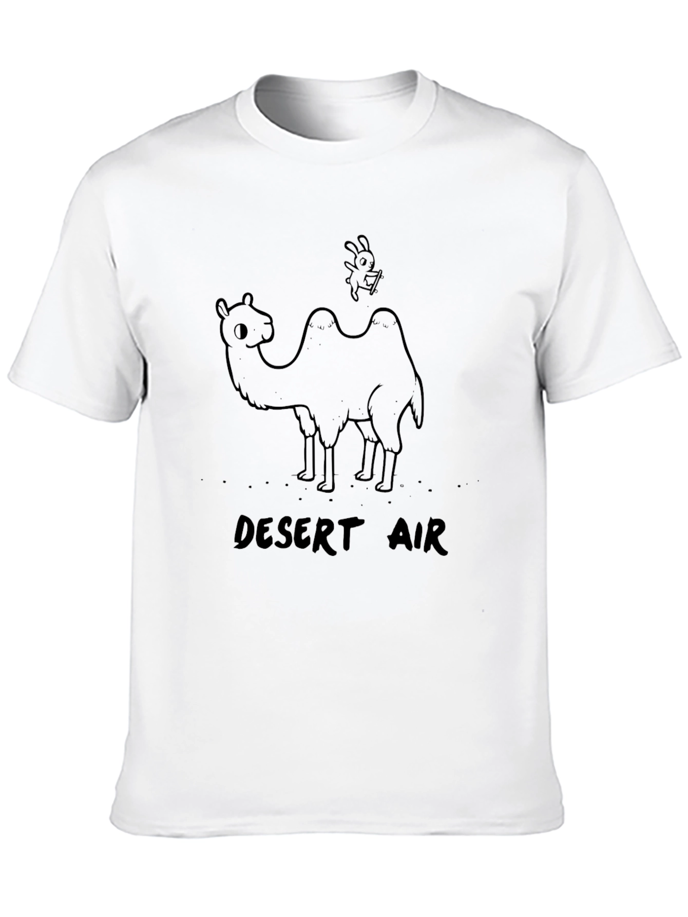 Desert Air Camel Graphic Black T-Shirt